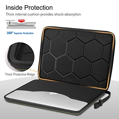 Image of FINPAC Hard Laptop Sleeve Case for MacBook Neo A18 Pro, 13 inch MacBook Air 2026 M5 /M4 /M3 /M2 /M1, 14 inch MacBook Pro 2026 M5 /M4 /M3 /M2 Pro /Max, Waterproof Case for Dell, Surface Laptop, HP, Acer, Olive