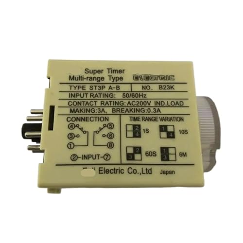 Relais temporisé ST3PC-E 12V temporisateur courant continu ST3