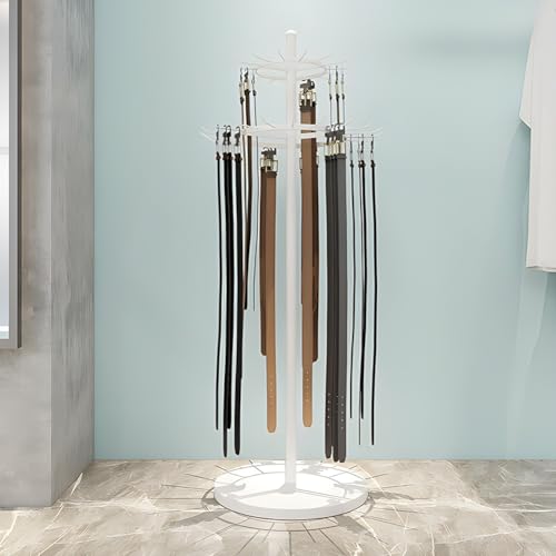 Organizador de corbatas de doble capa, soporte de metal para bufandas, cinturones, chales, bolsos, ahorro de espacio para armario, centro comercial u hogar