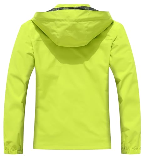 Image of MOERDENG Women's Waterproof Rain Jacket Lightweight Raincoat Hooded Hiking Jacket Softshell Windbreaker