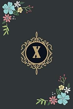 X : Monogram Initial X Notebook : Notebook / Journal (6x9 120 Pages)