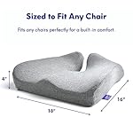 C CUSHION LAB Patented Pressure Relief Seat Cushion for Long Sitting Hours on Office/Home Chair, Car, Wheelchair - Extra-Dense Memory Foam for Hip, Tailbone, Coccyx, Sciatica - Wellness Green - Image 2