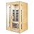 SALUSHEAT 2 Person Sauna, Low EMF Far Infrared Sauna, 1500W Hemlock Wood Sauna Indoor Sauna Infrared Sauna for Home with Bluetooth Speakers, Reading Lamps, Tempered Glass