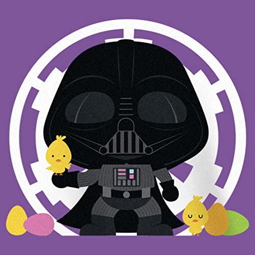 Star Wars Vader Easter Girls Short Sleeve Tee Shirt, Purple Berry, Large2
