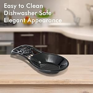 Cookingspoonrestforstovetopcastironspoonholderforkitchencounterheavydutyutensilrestkitchenaccessoriesdishwashersafeblack Urban Country Home Decor Cooking spoon rest for stove top cast iron spoon holder for kitchen counter heavy duty utensil rest kitchen accessories dishwasher safe black urban country home decor