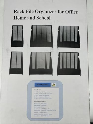 ideallife 2 Fächer Stehsammler A4 aus Metall, Zeitschriften und Mappen bis Format A4, Ablage für Dokumente Hefte, Archivbox, Zeitschriftenhalter für Heim, Büro & Schule – Schwarz