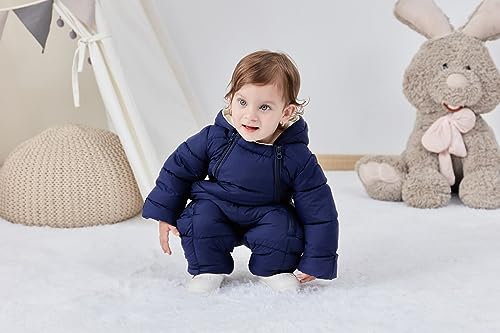 UNIFACO Baby Winter Clothes Coats 3-6 Months Snowsuit Baby Boy Bear Winter Suit Hooded Romper Jumpsuits for Snow Play