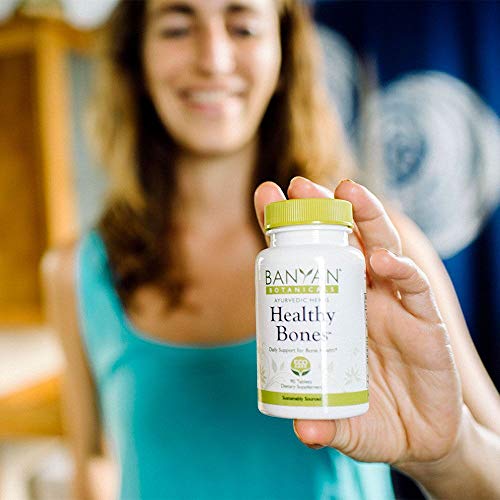 Banyan Botanicals Healthy Bones – Organic Bone Health Supplement With Ethical Coral Calcium – All Natural Calcium Supplement For Bones & Joint Health* – 90 Tablets – Non-Gmo Sustainably Sourced #TOP3
