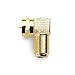 Cable Matters 5-Pack Gold Plated Right Angle F-Type Coaxial RG6 Adapter