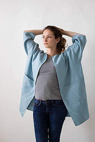 oversized linen jacket