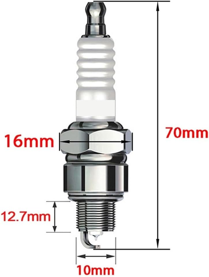 Automobile Motorcycle Ignition Spark Plug for Honda CL70K Z50R XR80R XR75 XR70R XR50R XR100R XLR80R XL80S XL75 XL70 (Color : 4Pcs Nickel Alloy)