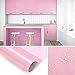 Produktbild KINLO Aufkleber Küchenschränke rosa 60x500cm (3 )aus hochwertigem PVC Küchenfolie Klebefolie Tapeten Küche selbstklebende Folie Küche wasserfest Aufkleber für Schrank Möbelfolie Dekofolie MIT GLITZER