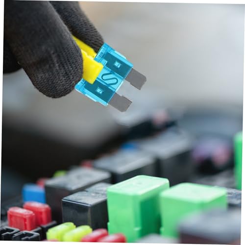 Kit de fusibles automotrices Holibanna, 50 piezas, mini fusibles duraderos de policarbonato y zinc, diseño compacto para autos, RV y motorhomes miniatura 4