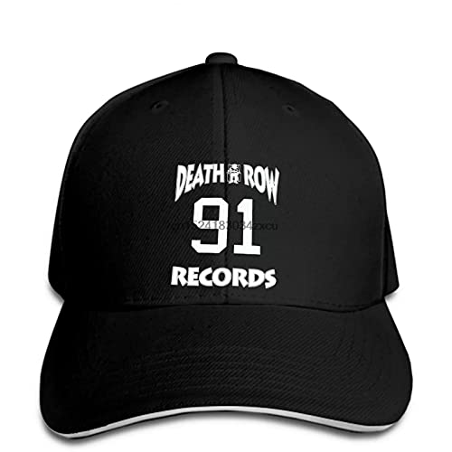 FOMBV Baseball Cap Death Row Records Herren Vintage Classic Hysteresenmütze mit Schirm Einstellbarer Outdoor Sport Schirmmütze Sonnenhut Geschenk Cover