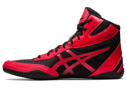 Image of ASICS Men Mesh Lace Up Wrestling Shoe