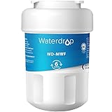 Waterdrop MWF Refrigerator Water Filter, Replacement for GE Smart Water MWF, MWFINT, MWFP, MWFA, GWF, HDX FMG-1, GSE25GSHECSS, WFC1201, RWF1060, 197D6321P006, Kenmore 9991, 1 Filter