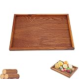Qukaim Bandeja de Madera, para Uso Doméstico y Hospitalidad