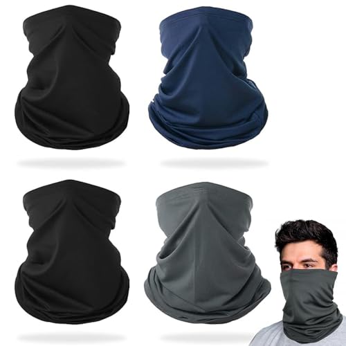 Listado de Pañuelos para la cabeza más recomendados. 48 Bandanas Deportivas para Hombre y Mujer, 4 Packs Pañuelo de Cabeza de Sedoso y Elástico Protección contra El Viento y Los Rayos UV para Yoga, Carrera, Ciclismo, Montañismo,...