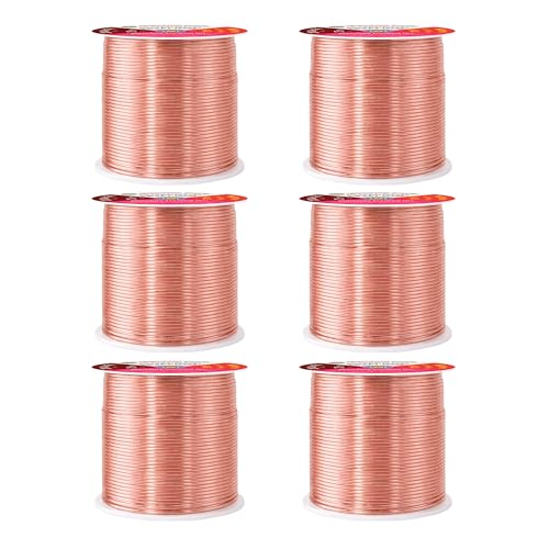 Image of Mandala Crafts 20 Gauge Rose Gold Tone Combo Anodized Aluminum Craft Wire | 450 FT, Colored, Flexible, Bendable for Bonsai Armature Sculpting Wire Wrapping Jewelry Making, Weather & Tarnish Resistant