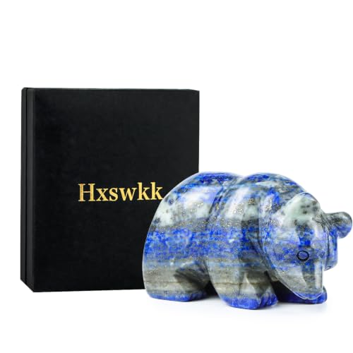 Figura de oso de cristal de 3 pulgadas miniatura 6