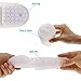 Waterproof Shoe Covers, Thickened Sole Reusable Rain Shoe Covers, Silicone Rubber Non Slip Shoe Protectors, Elastic Overshoes Elevated Galoshes For Man and Woman (L, White)