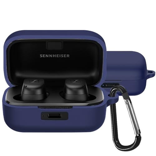 BUITFOU MOMENTUM True Wireless 4 �P�[�X �[���n�C�U�[ Sennheiser MOMENTUM True Wireless 4 �ی�P�[�X �_�炩�� �V���R���� �����h�~ �L�Y�h�~ �ϏՌ� �h�o �y�� �����[�d�\ �J���r�i