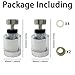 ZCLGOOD 2PCS 360-Degree Rotating Faucet Filter, Removes Heavy Metals Sink Filter Hard Water Purifier, Faucet Purifier for Kitchen and Bathroom/Home Use