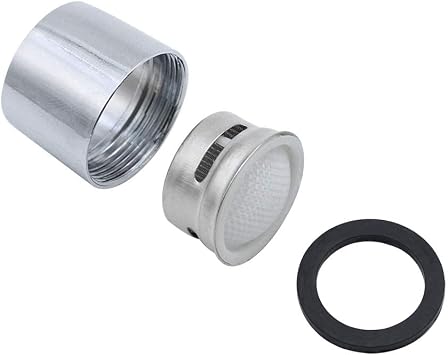 (6 Pieces) Tap Aerator Replacement M22 Stainless Steel Kitchen Bathroom Faucet Bubbler Filter Water Saving Tap Spouts Female Thread Nozzle with 6 Rubber Gaskets and A Faucet Aerator Wrench