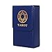 Lixada Caja de Cartas de Tarot Caja de Cartas de Solitario de Juego de Mesa El Almacenamiento de Cuero PU de Doble Capa Puede Contener 80 Cartas