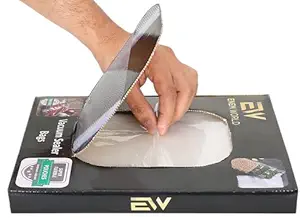 ENEM Vacuum Sealer Machine, Automatic Dry & Wet Air Sealing Machine, with Full Customer Support from Enem, Compact Design Vacuum Packing Machine, With 10 Vacuum Bags