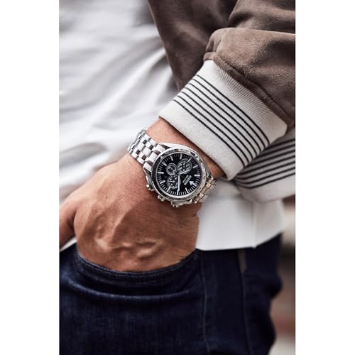 citizen men39s eco-drive sport luxury carson watch stainless-steel bracelet and case chronograph