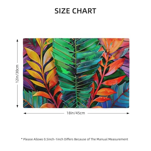 Sets de table antidérapants feuilles tropicales pour protéger vos meubles de la chaleur - 5