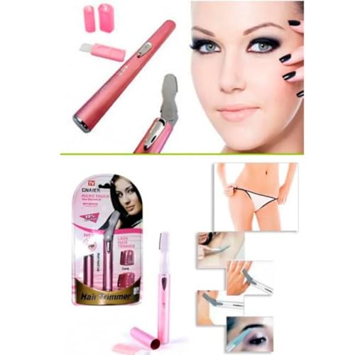 Mini Depilador Elétrico Sobrancelhas Feminino Aparador de Pelos Portátil Buço Nariz Virilha Axila Pe