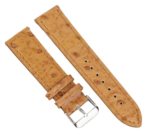 Bracelet de montre en cuir d'autruche vintage 18 20 22 24 mm d'une élégance intemporelle
