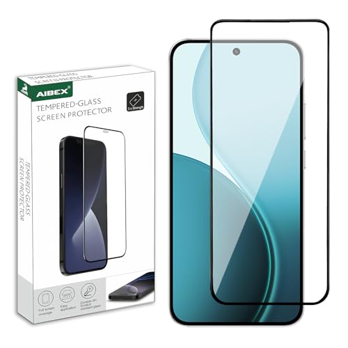 Image of AIBEX Tempered Glass for Oppo Reno 14 5G | 9H Hardness | Anti-Glare & Anti-Fingerprint | Water Resistant | Edge-to-Edge Full Screen Protector | Bubble-Free Installation
