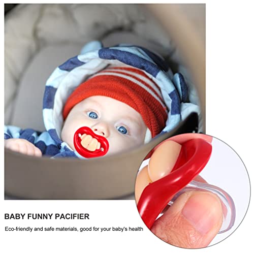 Luozzy 8Pcs Funny Baby Pacifiers Silicone Newborn Baby Teeth Pacifiers Cute Baby Pacifier Soft Newborn Soothing Teething Toy #TOP4