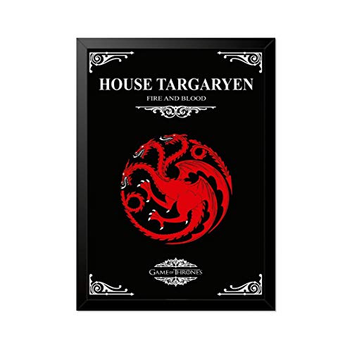 Quadro Poster Game of Thrones House Targaryen 33x23cm