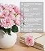 florisso Light Pink Rose Artificial Flowers - 13 Branches Faux Roses for Vase Decor, Wedding Centerpieces & Living Room Accents (Silk Artificial Roses)