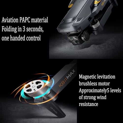 Image of GR Deals K811 MAX GPS Drone with camera 4k hd brushless drone with camera, auto return, follow me mode, obstacle avoidance, altitude hold, FPV Quadcopter with GPS,for adults.