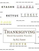 Thanksgiving: Word Scramble Puzzles 1518834469 Book Cover