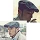 ISAKEN Schiebermütze Herren Barret Flat Cap Schirmmütze Verstellbar Baumwolle Flache Kappe Vintage Freizeit Frühling Sommer Cap Schirmmütze Vielseitig Einsetzbar Baseballkappe