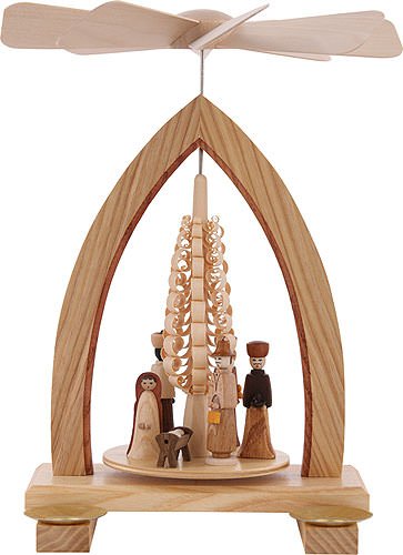 Weihnachtspyramide 1-stöckige Pyramide Christi Geburt - 25cm -...