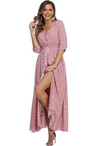 Image of Casual Summer Dresses for Women 2026 Maxi Dress Flowy Bohemian Beach Party