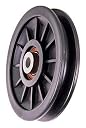 JTC Plastic Gym Pulley 5" Black with inbuilt Bearing and Bush, Wheel Cable Gym Equipment, Set of 4 (Style A) gallery image
