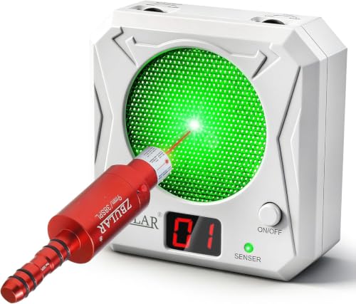 Image of ZBULAR 3rd Dry Fire Training System,Portable Glass Fiber Digital Laser Target Compatible with Laser Strike System Most of Training Cartridges 9mm /22lr for Practive Type-C Charging, LED Display
