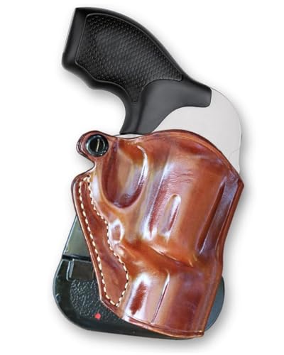 Masc Leather OWB Paddle Holster Open Top Fits J-Frame