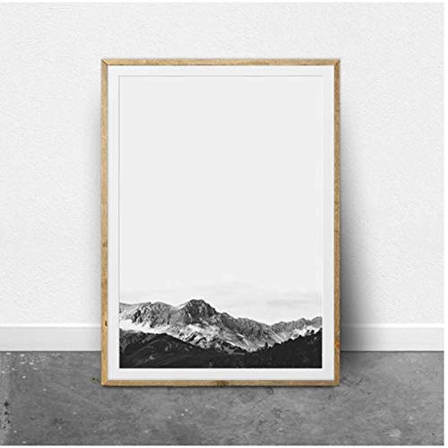 Peinture nature montagne sur toile pour sublimer un mur blanc vide avec art moderne 50x70