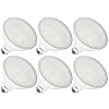 Sunco 6 Pack Outdoor Flood Light Bulbs, PAR38 LED Flood Lights Waterproof, 1800 LM, 15W (150W Equivalent), 5000K Daylight, Dimmable, E26 Base, Wet Rated UL.