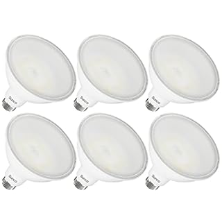 Sunco 6 Pack Outdoor Flood Light Bulbs, PAR38 LED Flood Lights Waterproof, 1800 LM, 15W (150W Equivalent), 5000K Daylight, Dimmable, E26 Base, Wet Rated UL.