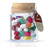 Formemory Capsule Letters Message in a Bottle Happy Pills Message Notes Cute Valentines Day Gifts...